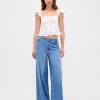 Spitzen-Rüschen-Voile-Schößchen-Crop-Top Spitzen-Rüschen-Voile-Schößchen-Crop-Top