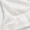 Spitzen-Rüschen-Voile-Schößchen-Crop-Top Spitzen-Rüschen-Voile-Schößchen-Crop-Top