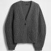 Strickjacke mit Fassärmeln