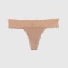 String aus Bio-Stretch-Baumwolle mit Spitzenbesatz String aus Bio-Stretch-Baumwolle mit Spitzenbesatz