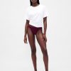 String aus Bio-Stretch-Baumwolle mit Spitzenbesatz String aus Bio-Stretch-Baumwolle mit Spitzenbesatz