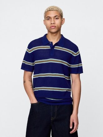 Strukturierter Häkel-Polopullover