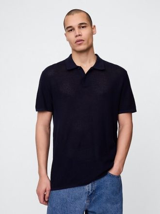 Strukturierter Häkel-Polopullover