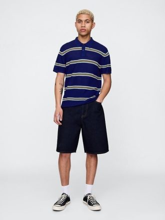 Strukturierter Häkel-Polopullover