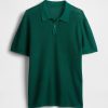 Strukturierter Häkel-Polopullover Strukturierter Häkel-Polopullover