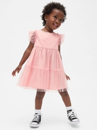 Stufenkleid aus Tüll für Babys und Kleinkinder
