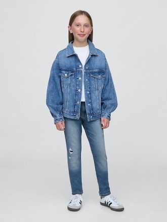 Superenge Jeans mit mittelhohem Bund für Kinder