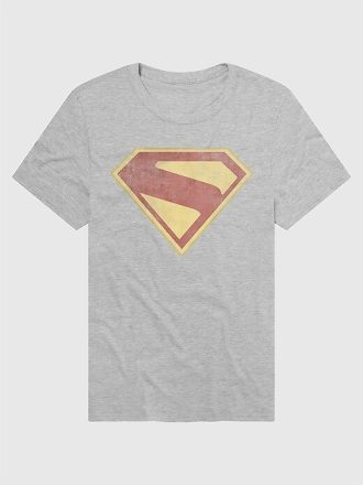 Superman-T-Shirt mit Distressed-Grafik