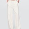 Sweatpants aus French Terry mit weitem Bein und gerolltem Saum Sweatpants aus French Terry mit weitem Bein und gerolltem Saum