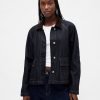 Swing-Arbeitsjacke aus ultraweichem Denim Swing-Arbeitsjacke aus ultraweichem Denim