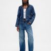 Swing-Arbeitsjacke aus ultraweichem Denim Swing-Arbeitsjacke aus ultraweichem Denim