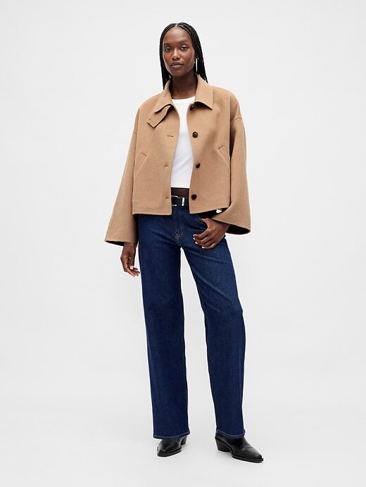 Swing-Jacke aus Wollmischung Swing-Jacke aus Wollmischung