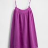 Swing-Kleid aus Baumwollgaze mit Stickerei Swing-Kleid aus Baumwollgaze mit Stickerei