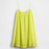 Swing-Kleid aus Baumwollgaze mit Stickerei Swing-Kleid aus Baumwollgaze mit Stickerei