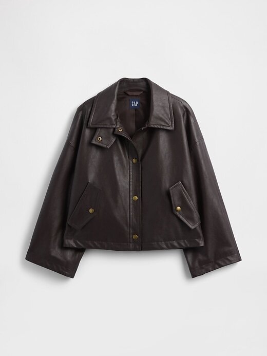 Swingjacke aus veganem Leder Swingjacke aus veganem Leder