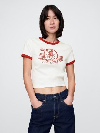 T-Shirt aus Baumwolljersey mit Grafik