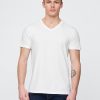T-Shirt aus Baumwolljersey mit V-Ausschnitt T-Shirt aus Baumwolljersey mit V-Ausschnitt