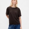 T-Shirt aus Leinenmischung