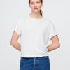 T-Shirt aus Leinenmischung