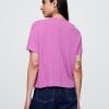 T-Shirt aus Leinenmischung