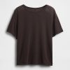 T-Shirt aus Leinenmischung