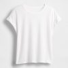 T-Shirt aus Leinenmischung mit Rollbündchen T-Shirt aus Leinenmischung mit Rollbündchen