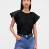 T-Shirt mit Flatterärmeln