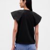 T-Shirt mit Flatterärmeln