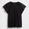 T-Shirt mit Flatterärmeln