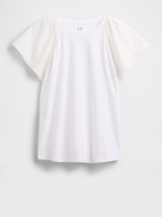 T-Shirt mit Flatterärmeln
