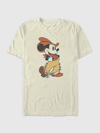 T-Shirt mit Mickey-Mouse-Cowboy-Grafik