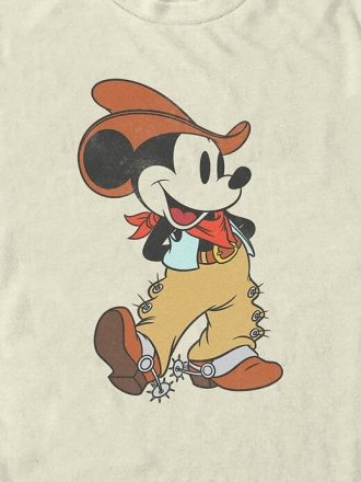 T-Shirt mit Mickey-Mouse-Cowboy-Grafik