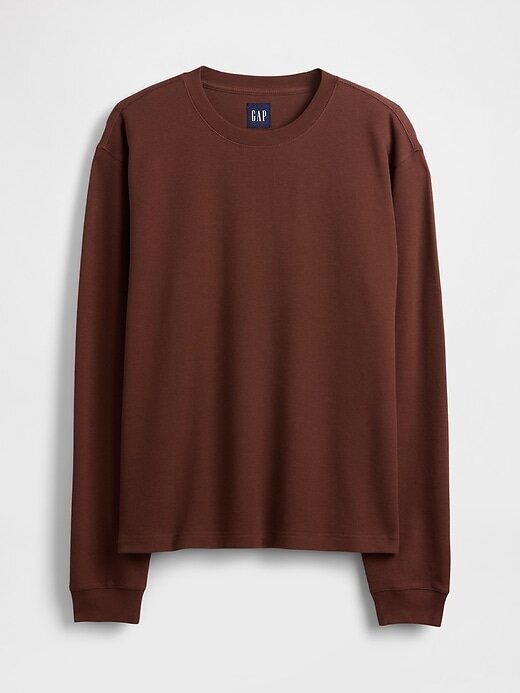 T-Shirt mit Rundhalsausschnitt und Waffelmuster T-Shirt mit Rundhalsausschnitt und Waffelmuster