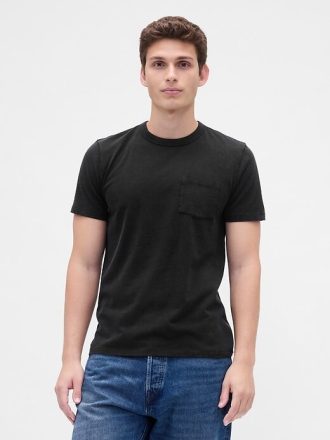 T-Shirt mit Tasche aus Bio-Baumwolle