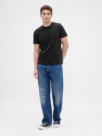 T-Shirt mit Tasche aus Bio-Baumwolle