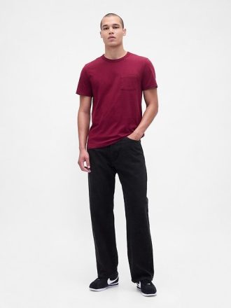 T-Shirt mit Tasche aus Bio-Baumwolle