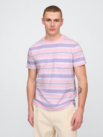 T-Shirt mit Tasche aus Bio-Baumwolle für Erwachsene