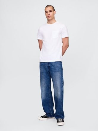 T-Shirt mit Tasche aus Bio-Baumwolle für Erwachsene