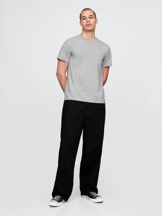 T-Shirt mit Tasche aus Bio-Baumwolle für Erwachsene