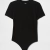 T-Shirt-String-Body aus eng gestricktem Jersey