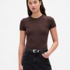 T-Shirt-String-Body aus eng gestricktem Jersey
