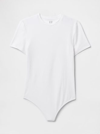 T-Shirt-String-Body aus eng gestricktem Jersey