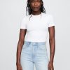 T-Shirt-String-Body aus eng gestricktem Jersey