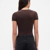 T-Shirt-String-Body aus eng gestricktem Jersey