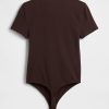 T-Shirt-String-Body aus eng gestricktem Jersey