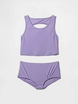 Tankini-Badeanzug mit Cut-Outs für Kinder