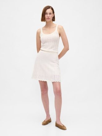 Tanktop aus Pointelle-Baumwolle, 100 %