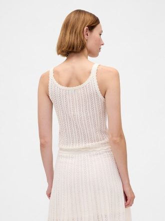 Tanktop aus Pointelle-Baumwolle, 100 %