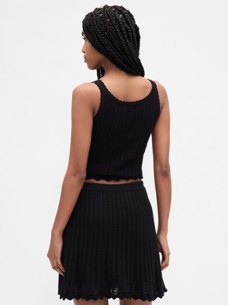 Tanktop aus Pointelle-Baumwolle, 100 %