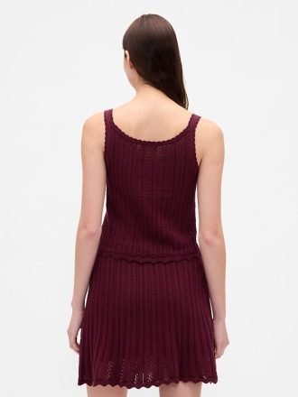 Tanktop aus Pointelle-Baumwolle, 100 %